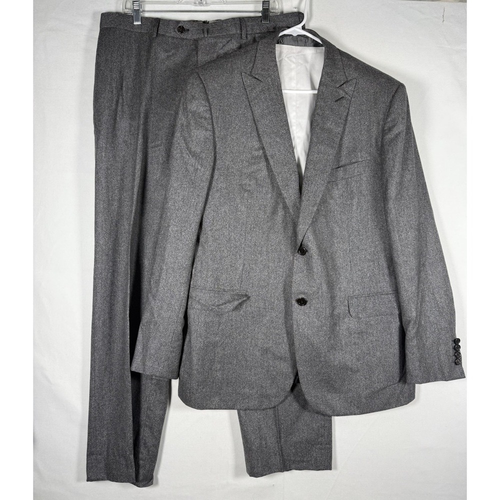 Brioni 3-Piece Suit Mens 44R Gray Cashmere Silk Bracciano Blazer Vest Trousers